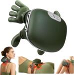 Arvada Aparat de masaj gat si umeri ARVADA® NeckRelief Pro, masaj Shiatsu 4D, incalzire in 2 trepte, fara fir, baterie 2000 mAh, curea reglabila, reincarcare USB, verde olive (sid130) Aparat de masaj