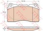 TRW Set placute frana, frana disc TRW GDB2007 (GDB2007) - autoeco