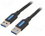 Vention CABLURI USB pt. PC. imprimante - Vention USB 3.0 A Male to A Male Cable 1.5M Black PVC Type , "CONBG" - 6922794748828 (CONBG)