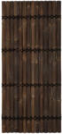  Félkör bambuszrúd kerítéspanel sötétbarna sz: 90 cm x m: 200 cm