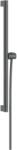 Hansgrohe Unica - Bară de duș 66 cm, cu furtun de duș, crom negru periat 24404340 (24404340)