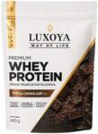 Luxoya Whey Protein Tripla csokis ízű fehérje italpor 450g zacskós