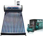 GOBE KIT S23 pachet panou solar nepresurizat 150 litri GOBE Plus, 15 tuburi vidate, cu pompă BlauTech, corp din fontă (KIT-S23)