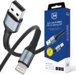 3mk Protection 3mk Hyper Cable N-SERIES USB-A-Lightning kábel, 2 m, QC 3.0, 5 V/2, 4 A, 12 W, fekete