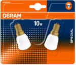 OSRAM E14 sütőizzó 10W, 30 lm, 2700 K, melegfehér, fehér üveg, 2 darabos -Special Oven T25/57 (4050300102641)