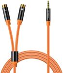 ORICO AXRF 3, 5 mm mini jack - 2× RCA anya audiokábel, 3 m, narancssárga