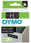 DYMO szalag D1 kazetta 12mm x7m fekete (fehér betű) 45021 (S0720610)