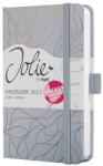 Sigel Naptár, A6, heti, 2027, kemény borító, SIGEL „Jolie, Twilight Grey (SIJ364)