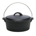 Heinner Ceaun cu Capac Heinner HR-UNS-SS53 Fonta Pura 5.3L 25x10CM Negru (HR-UNS-SS53)