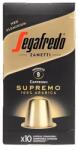 Segafredo Kávékapszula, Nespresso® kompatibilis, 10 db, SEGAFREDO „Supremo (KHK1177)