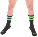 Barcode Berlin Fényes zöld fitness zokni - prémium sportkiegészítő-L/XL