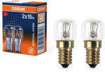 OSRAM E14 sütőizzó 15W, 85 lm, 2700 K, melegfehér, áttetsző üveg, 2 darabos -Special T Oven (7039210610818)