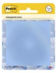 3M Notite transparente Post-It, albastru, 73 x 73 mm, 36 file/buc, 3M 7100394509
