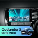  Autós navigáció Teyes CC4 Mitsubishi Outlander 3 2012-2018 6+128GB 9.5" QLED Octa-core 2.7Ghz, Android 4G Bluetooth 5.1 DSP - B változat