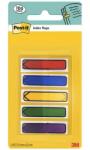 3M Indexuri adezive Post-It, culori asortate, 11.9 x 43.2 mm, 100 buc/dispenser, 3M 7000038078