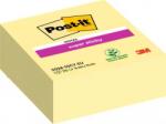 3M Notite adezive Post-It Super Sticky, tip cub galben Canary, 76 x 76 mm, 270 file/buc, 3M 7100263311