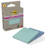 3M Notite adezive Post-It, Super Sticky, Mint si Blue, 76 x 76 mm, 70 file/cub, 2 buc/set, 3M 7100396546