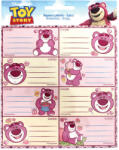  Disney Játékháború Lotso füzetcímke 16 db-os - pepita - 210 Ft