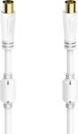 Hama Cablu antena Coaxial HAMA 205250, 10m, 100dB, placat aur, alb (4047443433947)