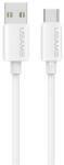 USAMS Cablu de date USAMS U98 USB - Type-C, 100 cm, ALB SJ786USB02 (SJ786USB02)