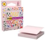 3M POSTIT Bloc de notițe autoadezive, „Z, cu distribuitor, 76x76 mm, 90 de foi, 3M POST-IT „Super Sticky, roz pastel 7100398996 (7100398996)