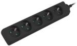 Lanberg PS0-05E-0150-BK 1, 5 m negru 5X 230 V prelungitor (PS0-05E-0150-BK)