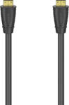 Hama Cablu HDMI si Ethernet HAMA 205344, 5m, 4k, placat aur, negru (4047443465757)