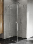 NEW TRENDY Kalibra cabină de duș 90x80 cm dreptunghiular crom luciu/sticlă transparentă K-5003 (K5003)