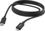 Hama Cablu date HAMA 201599, USB-C - Lightning, 3m, negru (4047443486103)