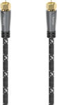 Hama Cablu Coaxial HAMA 205079, 5m, placat aur, negru (4047443440310)
