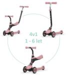 Qplay Тротинетка / колело Sema Pink, възраст 1 - 6 години, до 50 кг (ST-004Pink) Тротинетка, скутер