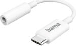 Hama Adaptor audio HAMA 201524, USB-C - Jack 3.5mm, alb (4047443487216)