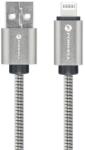 Forcell Cablu Forcell - F-Energy Metal C236, USB-A/Lightning, 1 m, argintiu (5903396274497)