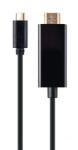 Gembird Адаптер Gembird USB-C (мъжки) към HDMI (мъжки) с кабел 4K 30 Hz, дължина 2 м, Back A-CM-HDMIM-01 (A-CM-HDMIM-01)