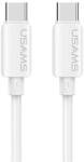 USAMS Cablu de date USAMS U98 Type-C - Type-C, 100 cm, ALB GP-189588 (GP-189588)