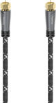 Hama Cablu Coaxial HAMA 205077, 1.5m, placat aur, negru (4047443440280)