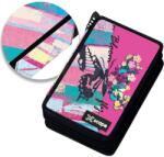 Graffiti Penar cu rechizite Graffiti Xscape - Butterfly Bloom, 2 fermoare (269334) Penar