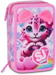 Seven Penar cu rechizite Seven SJ Gang - Heart Buddy Girl, 3 fermoare (35230) Penar