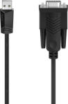 Hama Cablu convector USB 2.0 - Serial HAMA 200622, 1.5m, negru (4047443443786)