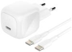 Belkin BOOSTCHARGE мрежово зарядно устройство с Type-C конектор, 45 W, PD бързо зареждане 3.0 + кабел Type-C, БЯЛО WCA013KQ1MWH-B6 (WCA013KQ1MWH-B6)
