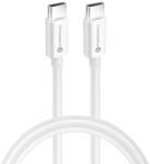 Forcell Cablu Forcell - F-Energy C338, USB-C/USB-C, 60W, 3m, alb (5903396219610)