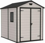 Keter MANOR 6 x 8 DD kerti tároló bézs, padlóval