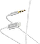 Hama Cablu audio HAMA 201522, Lightning - Jack 3.5mm, 1m, alb (4047443486493)
