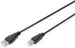 ASSMANN AK-300102-018-S Cablu USB 2.0 de mare viteză, tip B - tip A, negru, neecranat, CCA, 1, 8 m