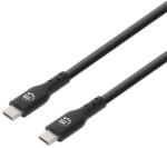 Manhattan Cablu Manhattan - USB-A tată la USB-C tată, 0, 5 m, 60 W/3 A, 4K 60 Hz, negru 354899 (354899)