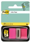 Post-it Etichete adezive, din plastic, 50 de foi, 25, 4x43, 2 mm, 3M POST-IT, roz 7100062569 (7100062569)