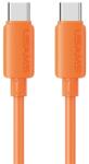 USAMS Cablu de date USAMS U98 Type-C - Type-C, 100 cm, PORTOCALIU SJ787USB03 (SJ787USB03)