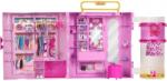 Mattel Set de joacă pentru păpuși Barbie Deluxe Style - Dulap cu mecanism, 4 ținute, peste 20 de accesorii (JJP01) Casuta papusi