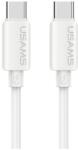 USAMS Cablul de date iPhone 14 Plus / 14 Pro Max / 14 Pro USAMS U98, tip Type-C - Lightning, 100 cm, ALB SJ788USB02 (SJ788USB02)