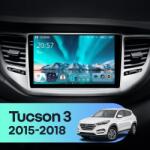  Autó navigáció Teyes CC4 Hyundai Tucson 3 2015-2018 6+64GB 9.5" QLED Octa-core 2.7Ghz, Android 4G Bluetooth 5.1 DSP - A verzió